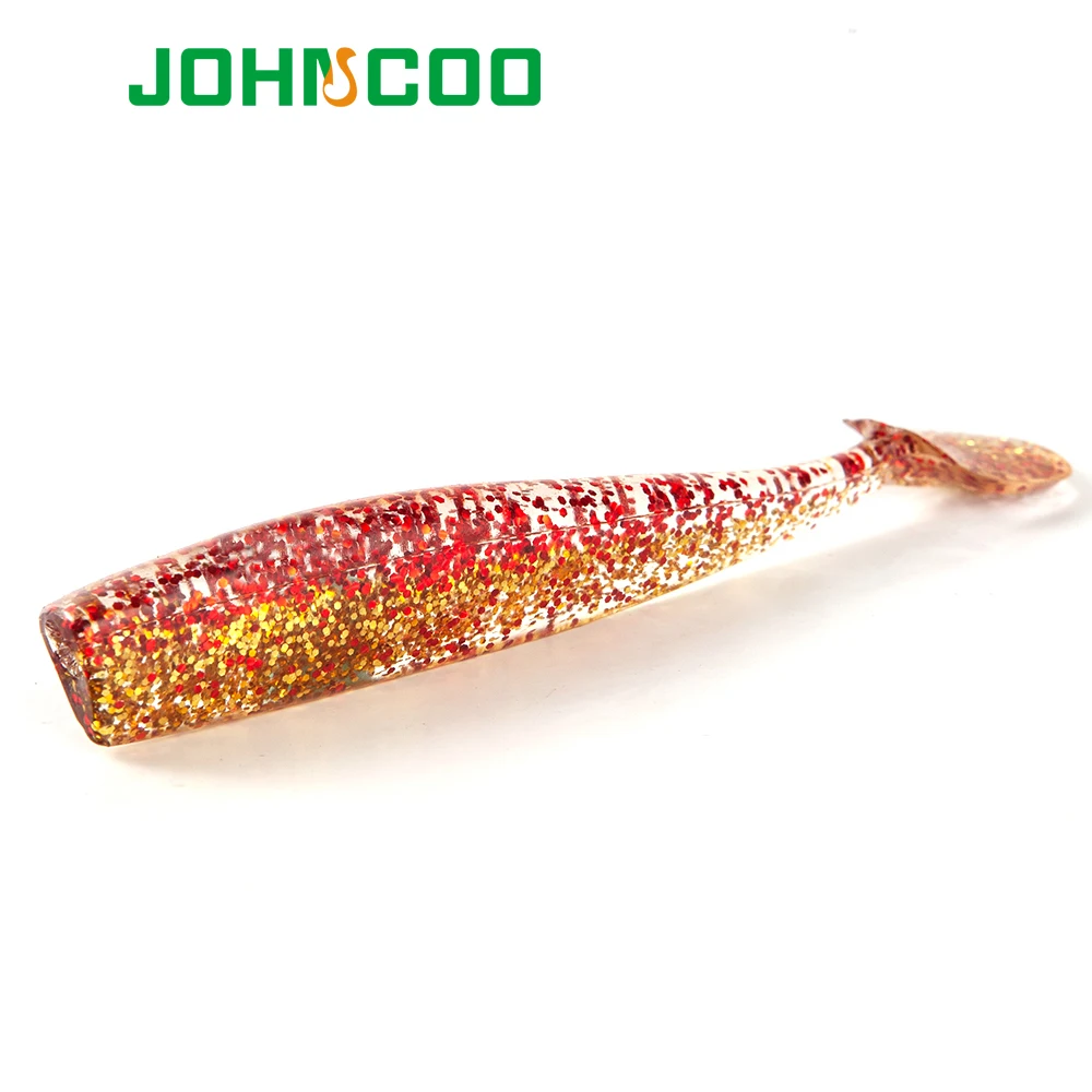 JOHNCOO рыболовные приманки Профессиональный приманка 4 шт. 100 мм 7 7g мягкие Пластик Шад червяк для ловли карпа