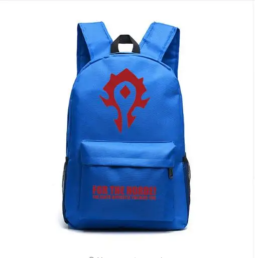New FVIP WOW For The Horde World Of Warcraft Backpack School Bags Luminous Laptop Backpacks Tribe Alliance Nylon Mochila Galaxia | Багаж и