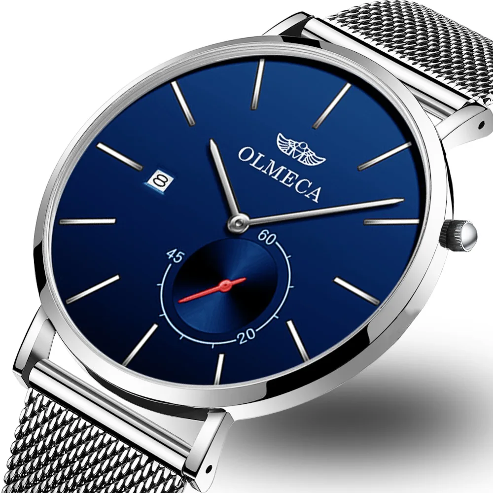 

2019 Business Top Brands Men watches Multi-functional Watch Leather Men's sports Watch Rose Gold Sun moon quartz Wrist Watches