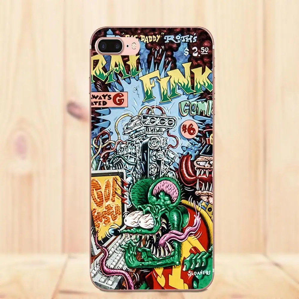 Maerknon Tales of the Rat Fink для Samsung Galaxy A3 A5 A7 J1 J2 J3 J5 J7 2015 2016 2017 роскошный