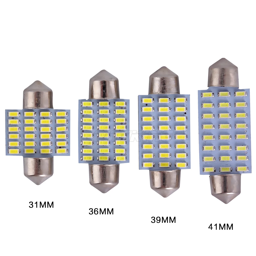 2 шт./лот белый свет C5W led 39 мм 41 36 31 festoon 24led 3014 SMD 240LM авто интерьер Автомобильный