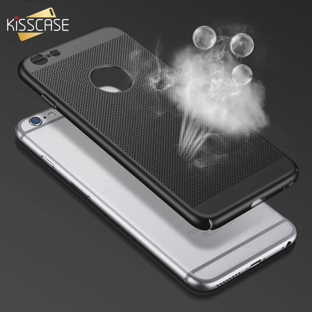 Kisscase 2018 New новый оригинальный чехол для телефона iPhone X 7 6s 6 5s 5 SE дышащая матовая