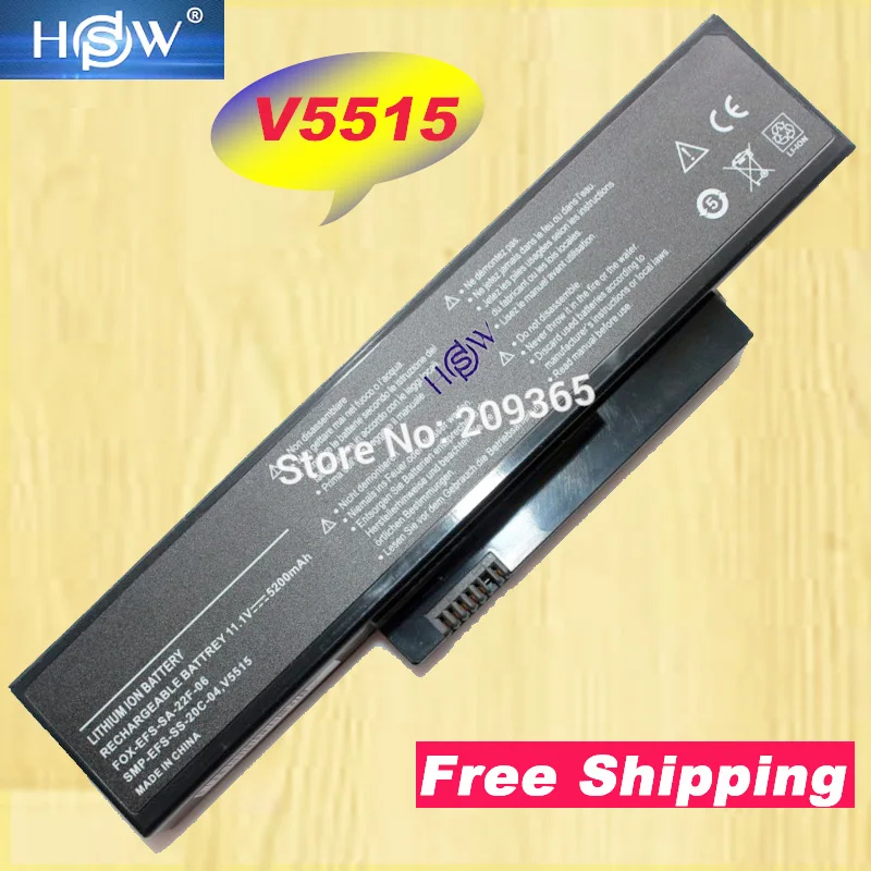 

HSW rechargeable battery for Fujitsu V5515,V5535,V5555 SMP-EFS-SS-20C-04 FOX-EFS-SA-XXF-06 bateria Linda