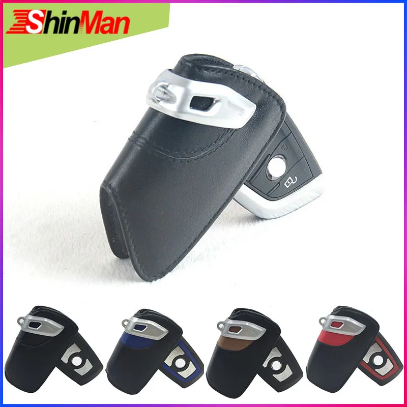 Чехол для ключей ShinMan из натуральной кожи BMW F10 11 15 16 20 22 25 26 45 21 30 31 1 2 3 4 5 6 7 СЕРИЯ X3 X4