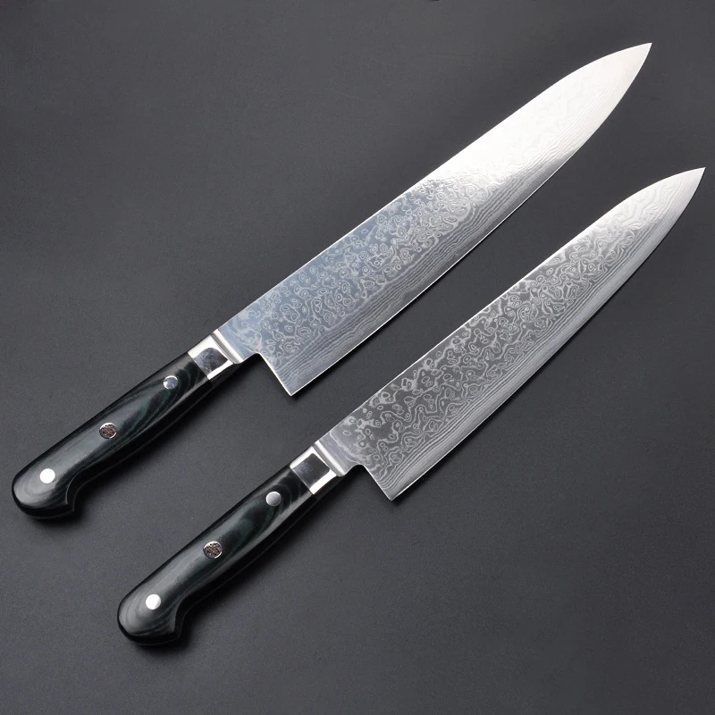Кухонный нож VG10 японские поварские ножи из дамасской стали Gyuto нержавеющей резак