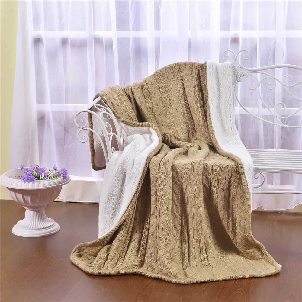 Вязаное одеяло CamoFleece Sherpa удобное теплое для кровати зимнее одеяло|blanket throw|c blanketc c