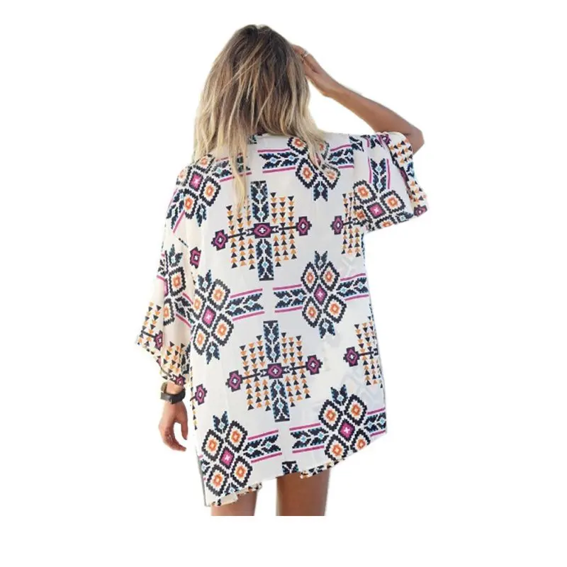 Женский шифоновый кардиган кимоно с принтом свободного покроя|chiffon kimono|kimono