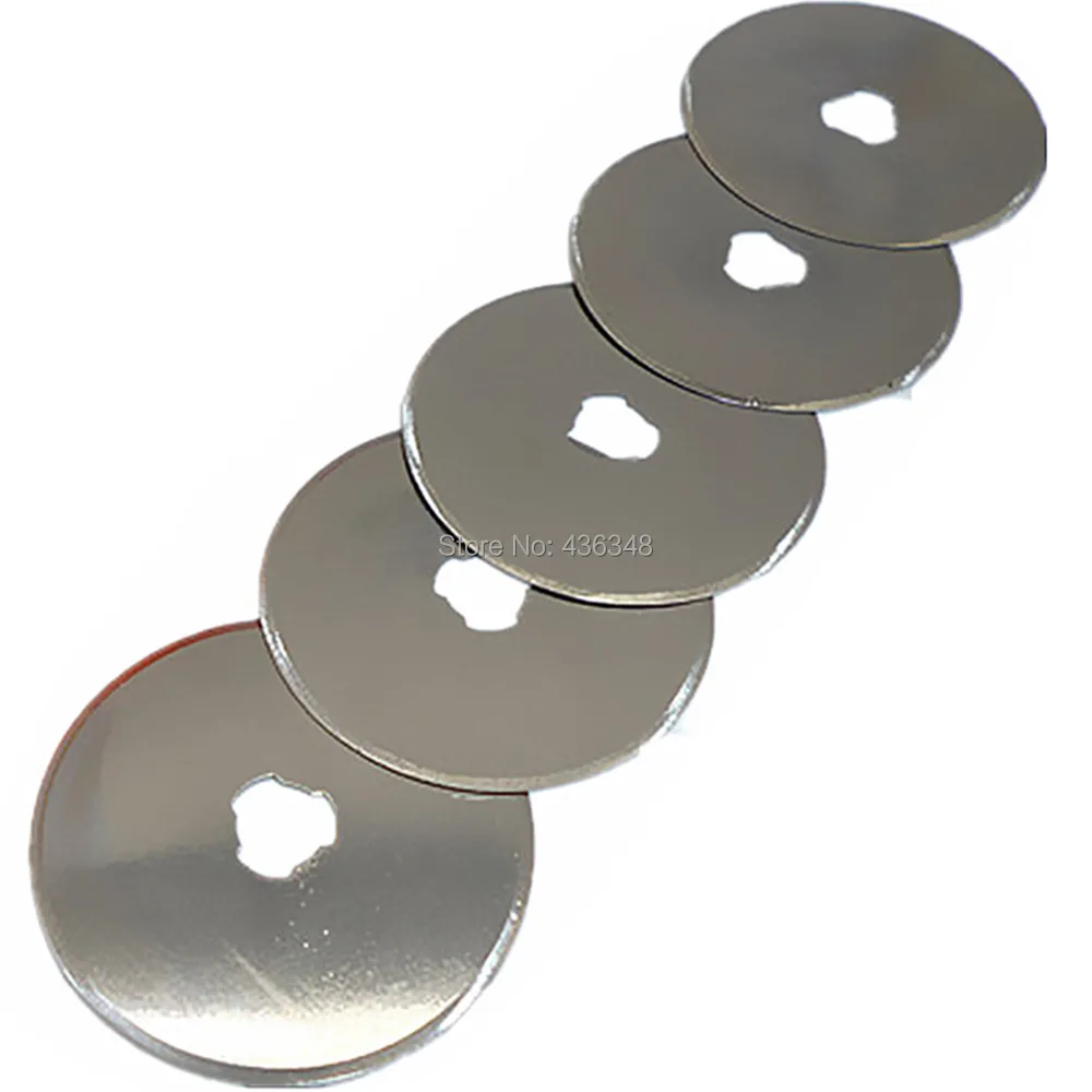 5 шт. 45 мм поворотные фрезы запасные лезвия для резки ткани кожа бумага швейная