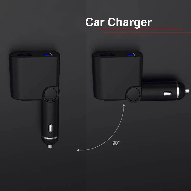 Многофункциональное черно-белое зарядное устройство для IQOS 2,4 Plus 2.1A вращающийся магнитный USB для iQOS зарядное устройство s универсальное автомобильное зарядное устройство