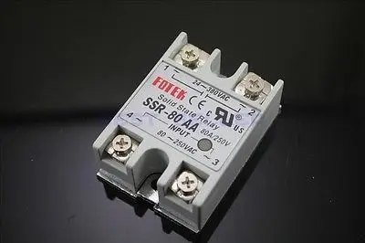 

10 шт. твердотельные реле SSR-80 AA AC-AC 80A/250V 80-250VAC/24-380VAC