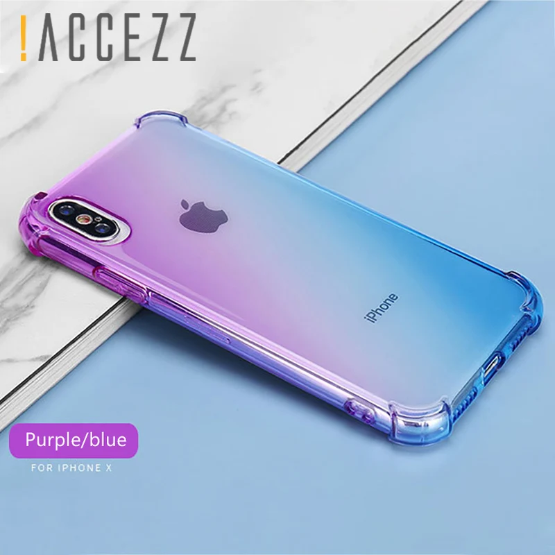 ! Роскошный Новый ультратонкий защитный 3D-чехол ACCEZZ для iphone XS/XS MAX/XR цветной мягкий