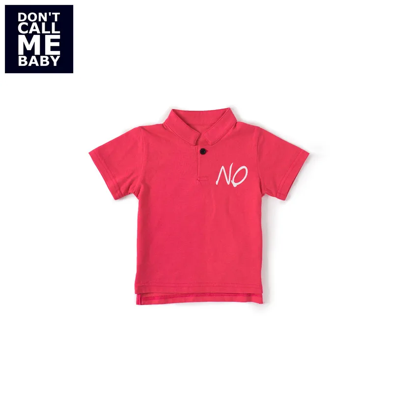 DON`T CALL ME BABY Boys Summer Red Stand Collar Shirts Children New Cotton Fashion Tops Kids Soft Printed Short Sleeves 91214 |