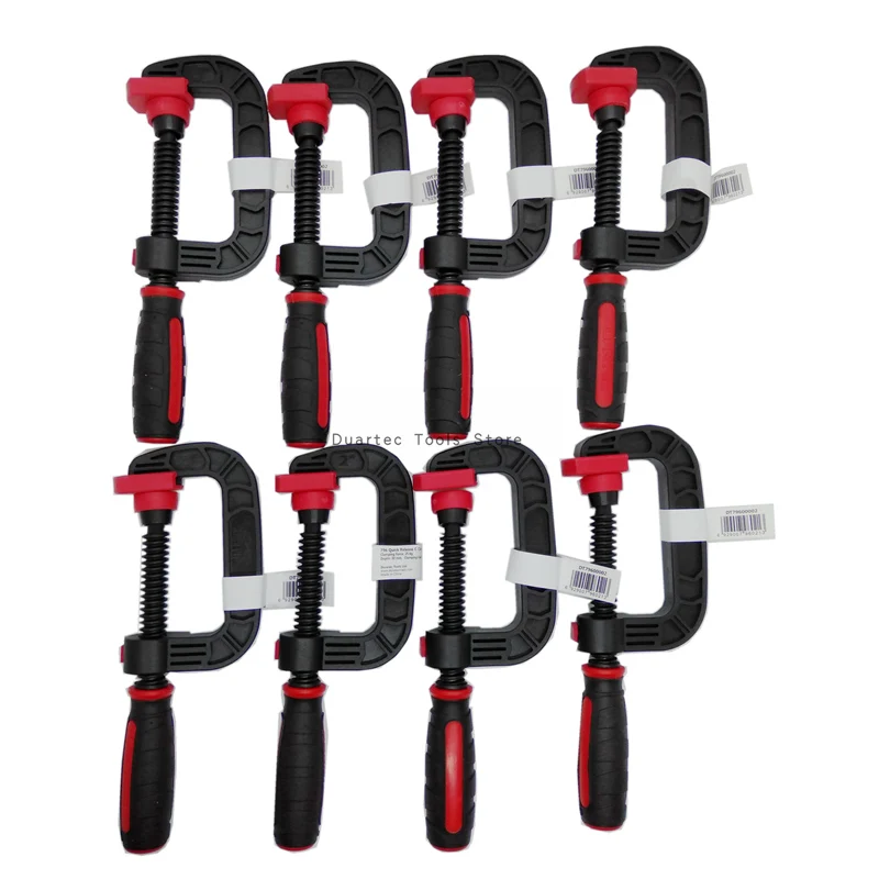 2 inch 8pcs " 3" дюратек быстроразъемный зажим пластиковая G деревянная прищепка c-зажим для дерева рабочие c Инструменты для зажима - Цвет: 2 inch 8pcs