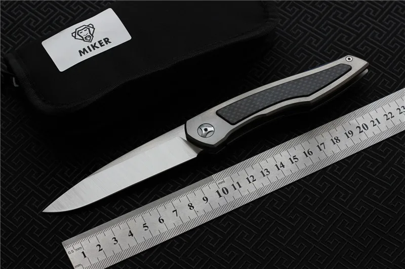 MIKER поршень отдельно с шариковым подшипником TC4 + ручка из углеродного волокна S35vn