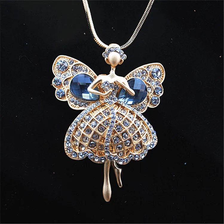 2016 новый дизайн модное французское Кукольное ожерелье для танцовщиц с кулоном