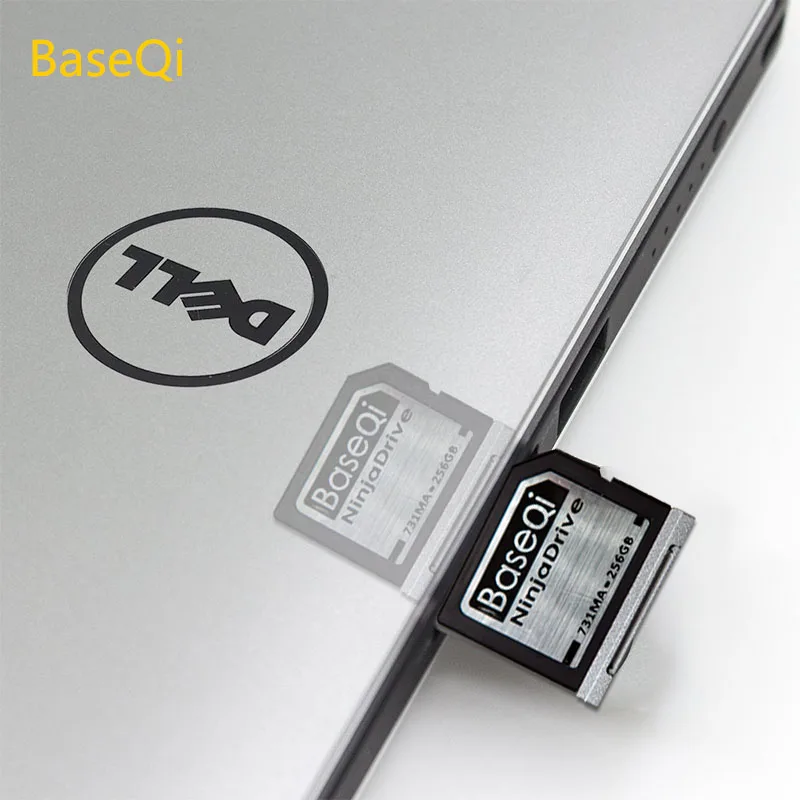 Алюминиевая высокоскоростная карта памяти BaseQi NinjaDrive объемом 256 ГБ SD для Dell XPS 13/15