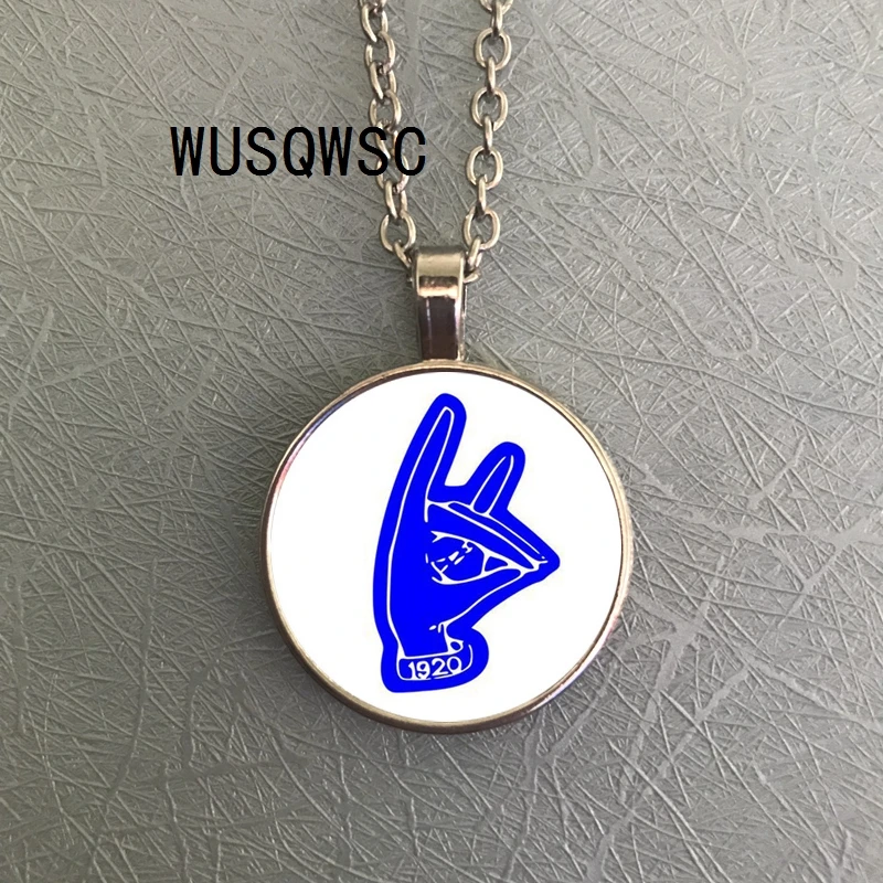 WUSQWSC высокое качество zeta Phi Beta Сортировка греческая буква сплава ожерелье ZPB