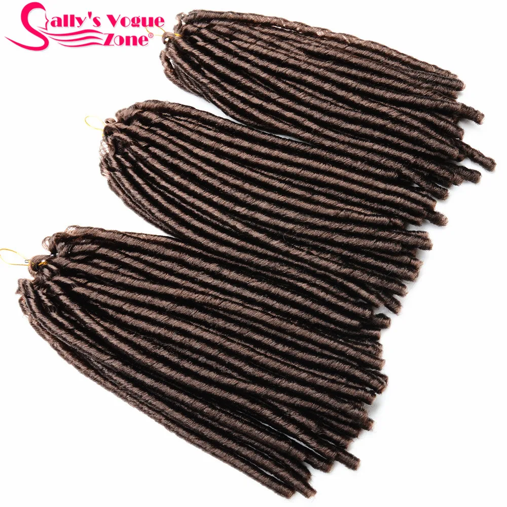 Sallyhair, 14 дюймов, 70 г/упак., вязанные крючком косички, синтетические косички, для наращивания волос, афро, прически, мягкие, искусственные Локи, коричневый, черный, толстый, полный