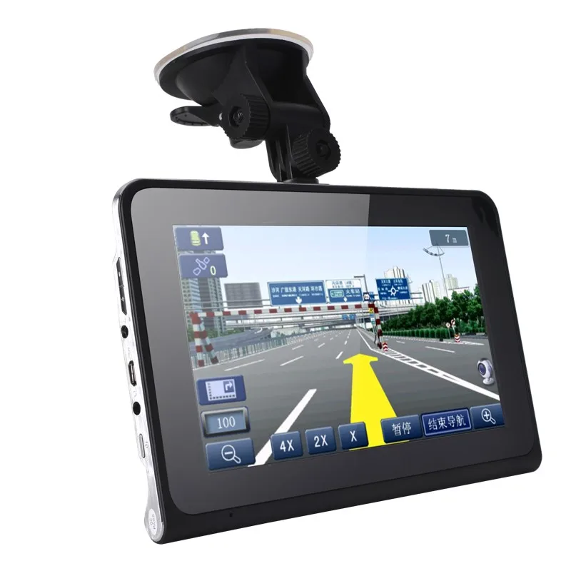 7-дюймовая GPS-навигация Android DVR-видеокамера 16 ГБ Allwinner A33 Quad Core 4 CPU Радар-детектор заднего вида C on.