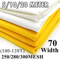 51020 meter 100120150t silk screen printing mesh 70cm width 250300380m yellow polyester screen printing mesh fabric