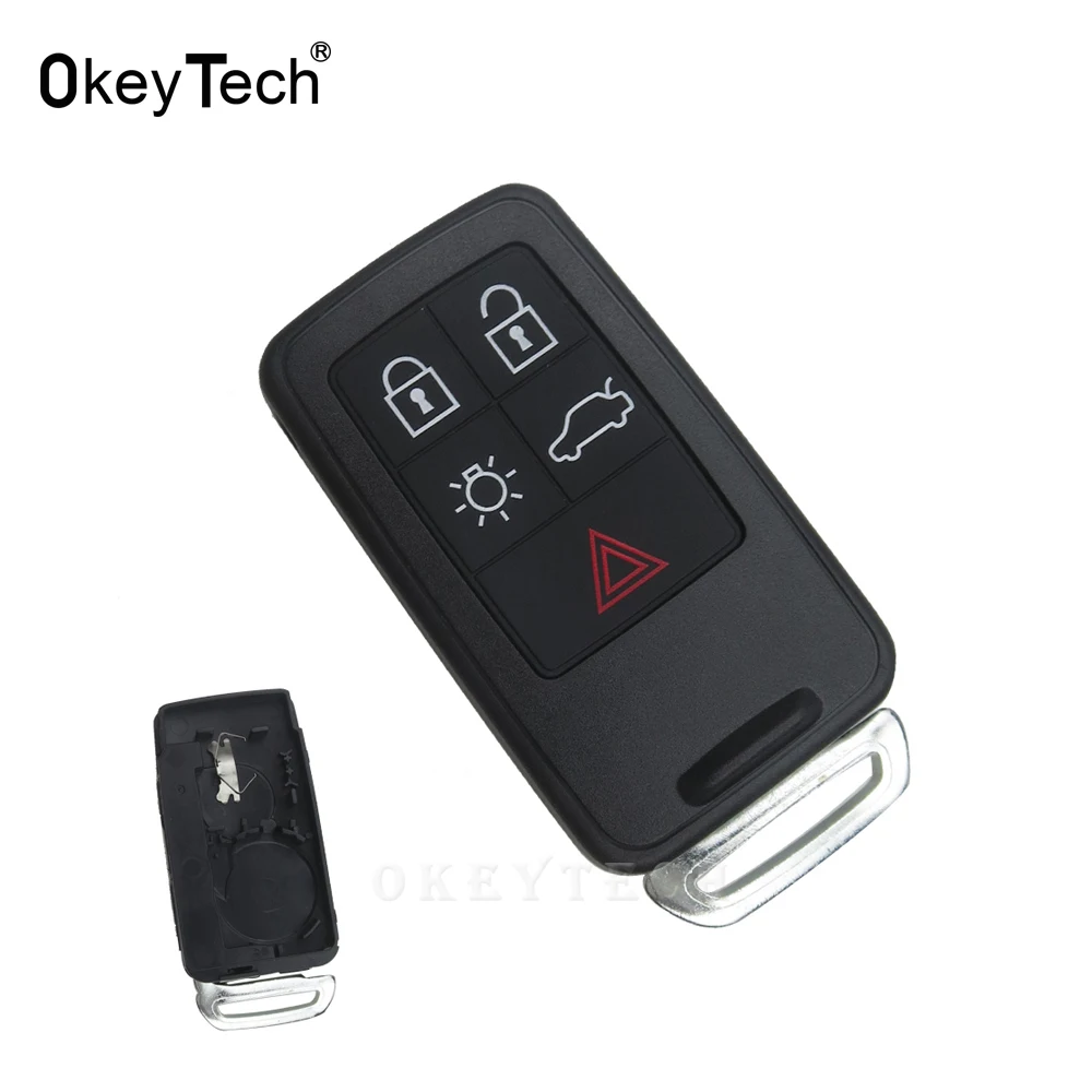 OkeyTech для Volvo смарт-ключ с 4 кнопками оболочки крышка чехол Корпус на брелок со