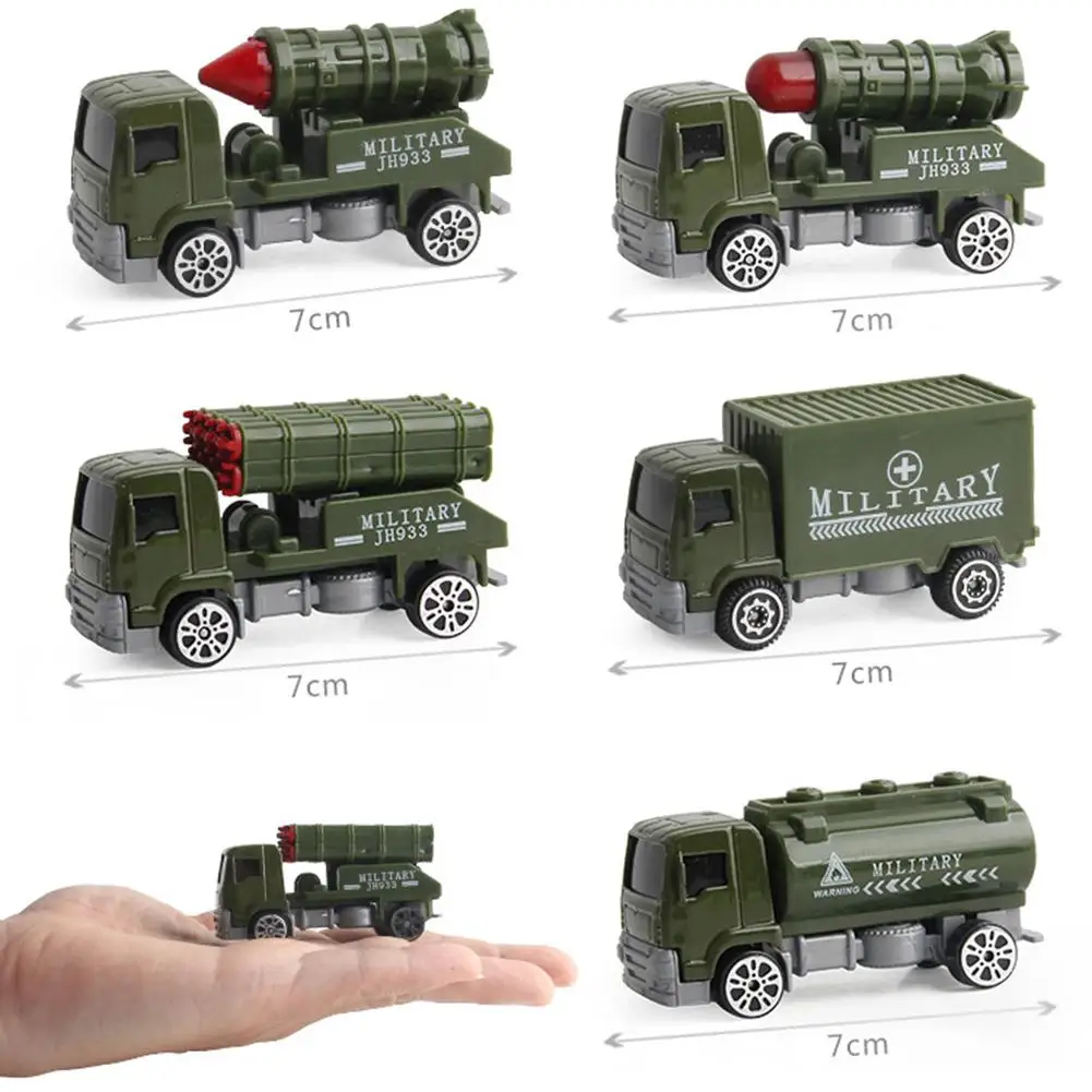 1:64 5 шт. набор литых под давлением военных транспортных средств из металлического
