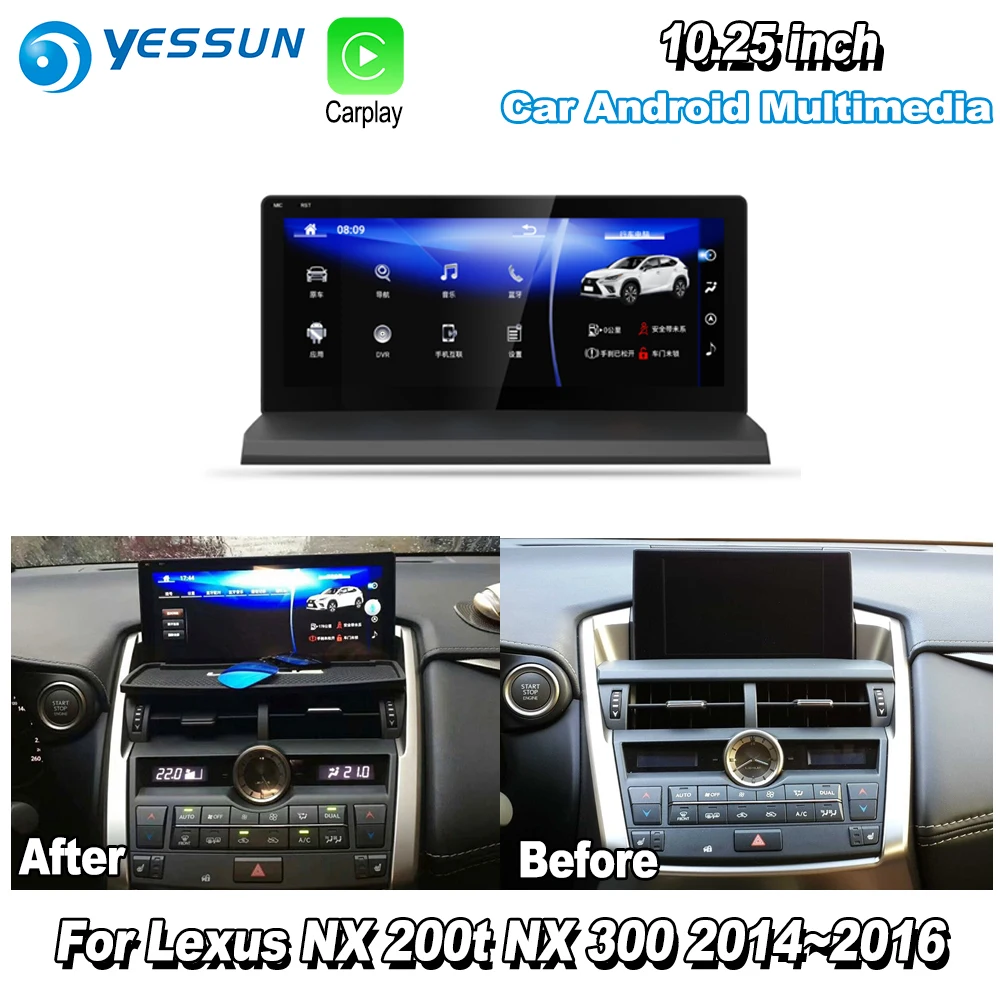 Для Lexus NX 200t NX 300 автомобильный Android gps навигатор мультимедийный плеер радио аудио стерео HD экран дисплей ТВ