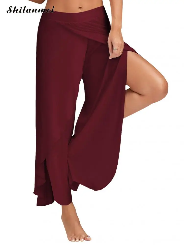 Women Loose Yoga Pants Harlan Breathable Plus Size Running Multi Dance GYM High Waist Sport Leggings Female | Спорт и развлечения