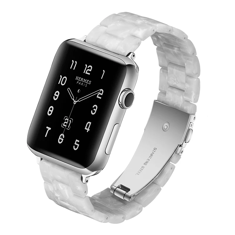38/40/42/44 мм ремешок для Apple Watch Модный повседневный браслет серии 3 2 1 iWatch полимерный