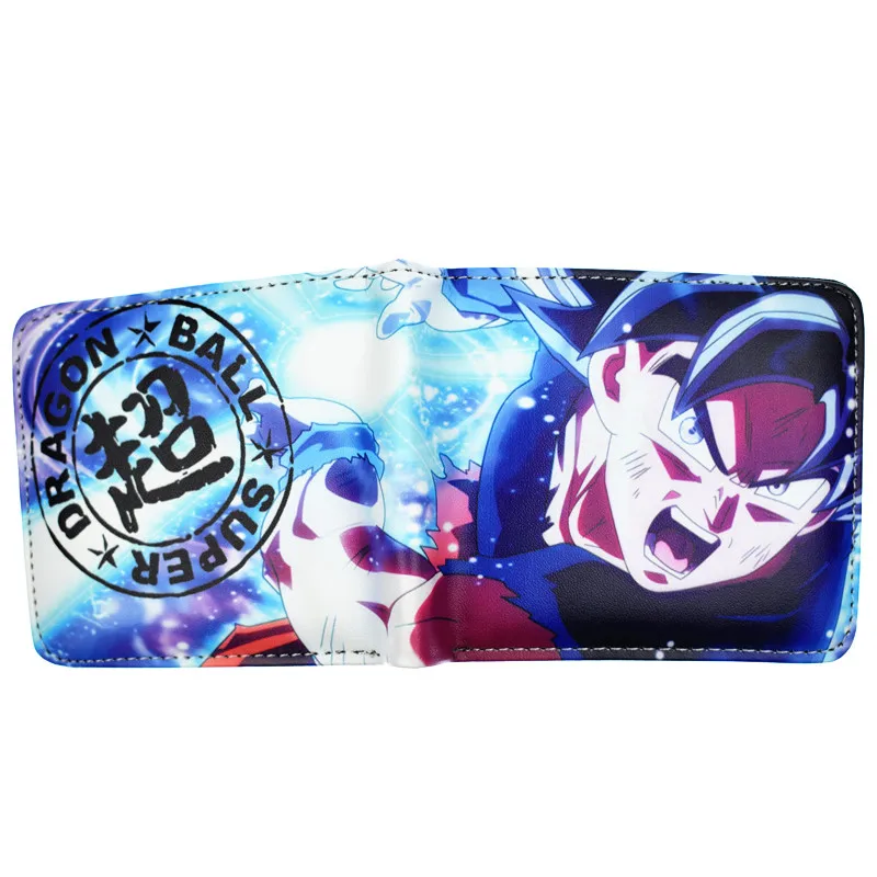 Новое поступление Аниме Бумажник с изображением персонажей из мультфильма Dragon Ball Супер короткий кошелек для молодых с держателем карт и карманом для монет