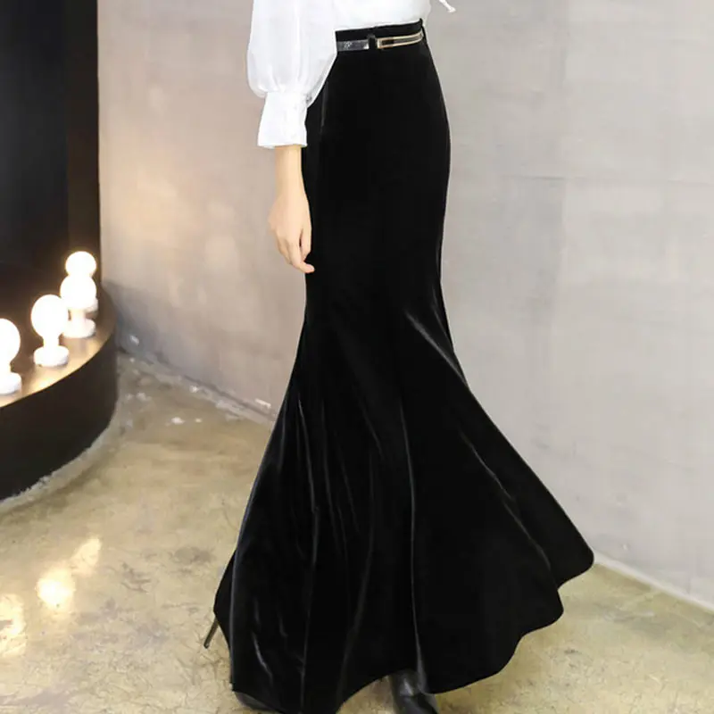 RealShe Новая летняя элегантная эластичная юбка женская с высокой талией и оборками