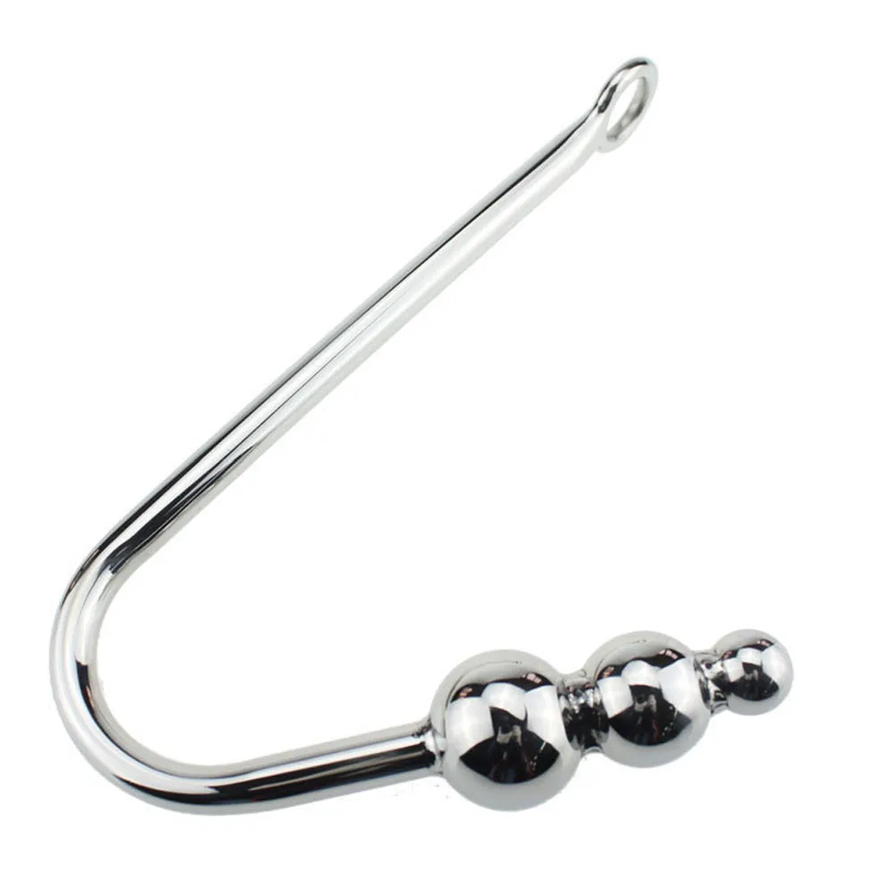 anal plug metal sex toysl waterproof set Dildo Toys 1PC Stainless Steel Anal Hook Metal Plug Butt toy w416 |