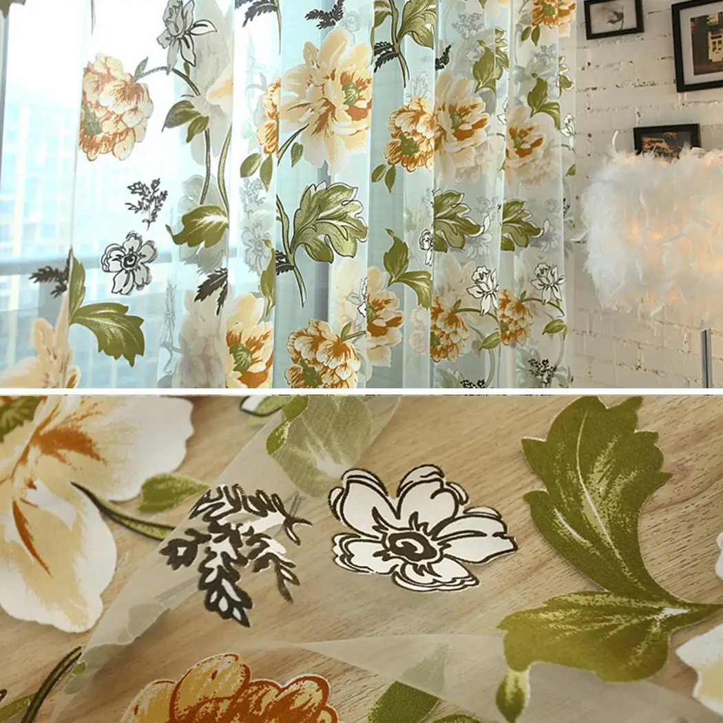 Пион Цветочные со стеклом гостиной спальни занавеска для дома висящая на дому в