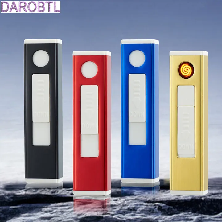 Новинка 2019 прямоугольная зажигалка с USB Электронная заряжаемая батарея