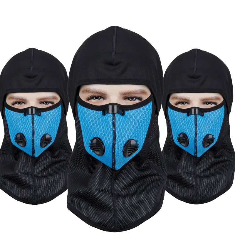 Маска для лица с активированным углем PM2.5, наружная маска для лица, велосипедная маска для велоспорта, маска для сноуборда, скимаскэ, термальная флисовая зимняя Лыжная маска