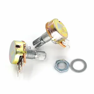 5 шт., WH148, B1K, B2K, B5K, B10K, B20K, B50K, B100K, B250K, B500K, B1M, 3 контакта, 15 мм, 1K, 2K, 5K, 10K, 20K, 50K, 100K, 250K, 500K, 1M