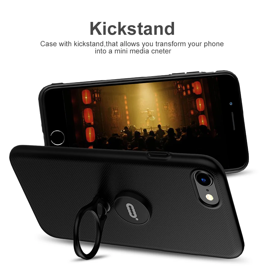 Роскошные кольцо стенд Защитный чехол для iphone 8 плюс полный Kickstand палец телефона |
