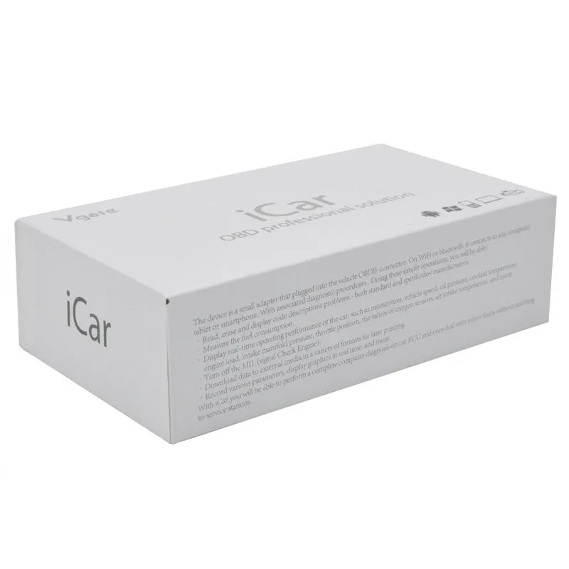 Считыватель кодов Vgate ELM327 Bluetooth iCar3 V2.1 поддерживает Android Torque ELM 327 iCar 3 BT OBD/OBD2