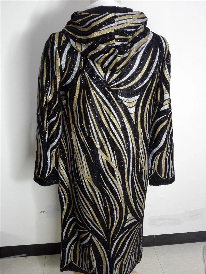 Ветровка мужская с блестками длинная модная верхняя одежда для ночного клуба