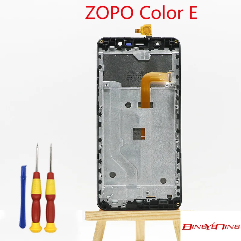 BingYeNing новинка Оригинальный сенсорный экран ZOPO Color E + ЖК-дисплей рамка для замены |