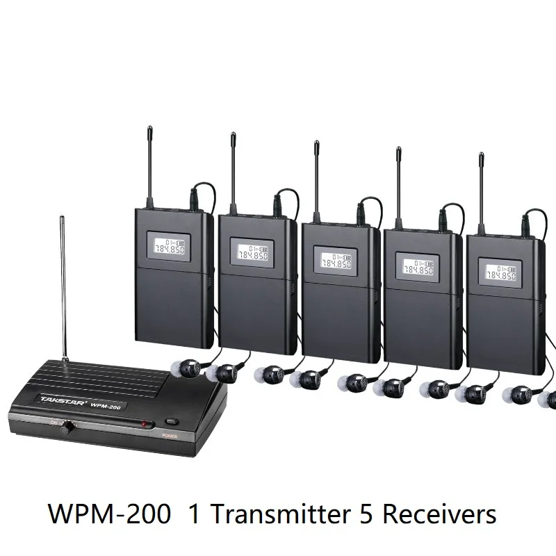 Беспроводная система наблюдения Takstar wpm 200/wpm200 UHF для студийной