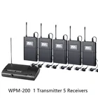 Беспроводная система монитора Takstar wpm-200wpm200 UHF для студийной записинаблюдения на сцене, 1 передатчик + 5 приемников