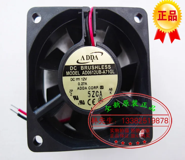 Новый ADDA AD0612UB-A71GL DC12V 6025 Вентилятор охлаждения
