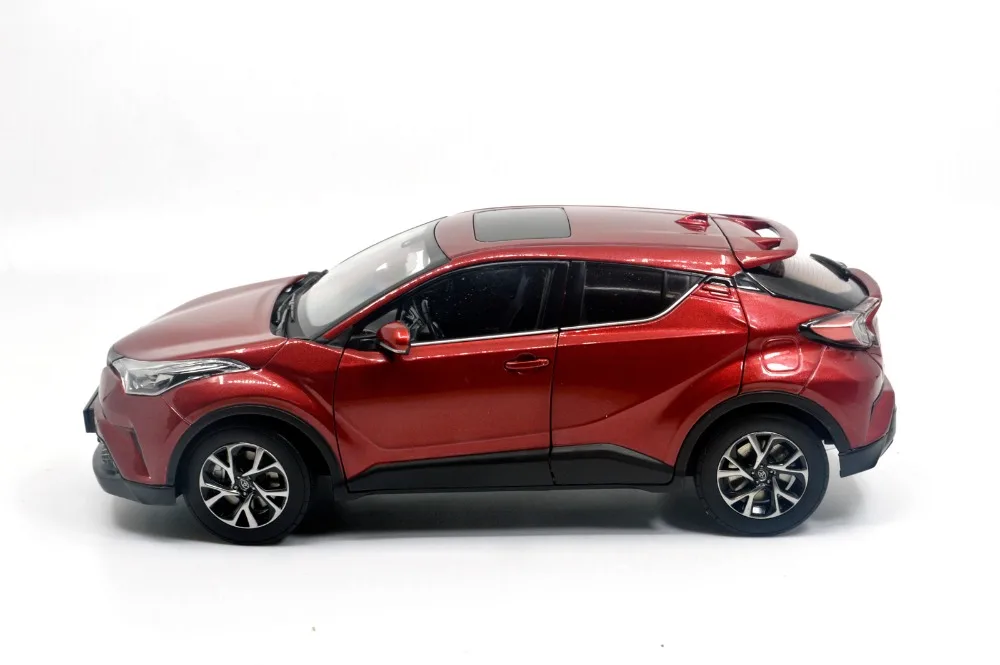 Масштаб 1:18 Toyota C HR CHR 2019 красная статическая имитация литая миниатюрная