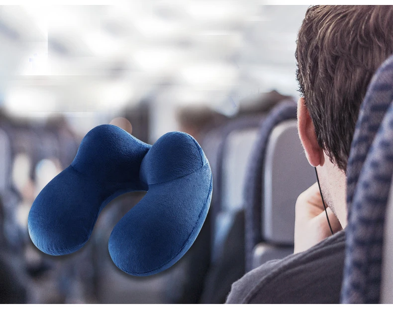 U образная дорожная подушка надувная в самолете дорожные аксессуары для головы