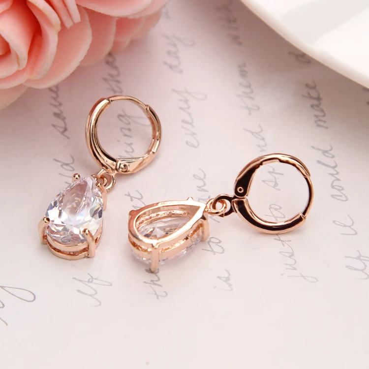 Серьги женские модные циркониевые серьги золотого цвета для вечеринок|pendant
