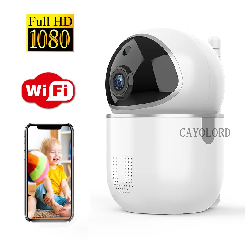 Вращающаяся HD ip камера с автоматическим отслеживанием 1080P беспроводная WIFI
