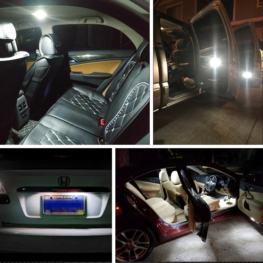 Светодиодсветодиодный лампы T10 W5W 194 168 керамические для салона автомобиля чтения