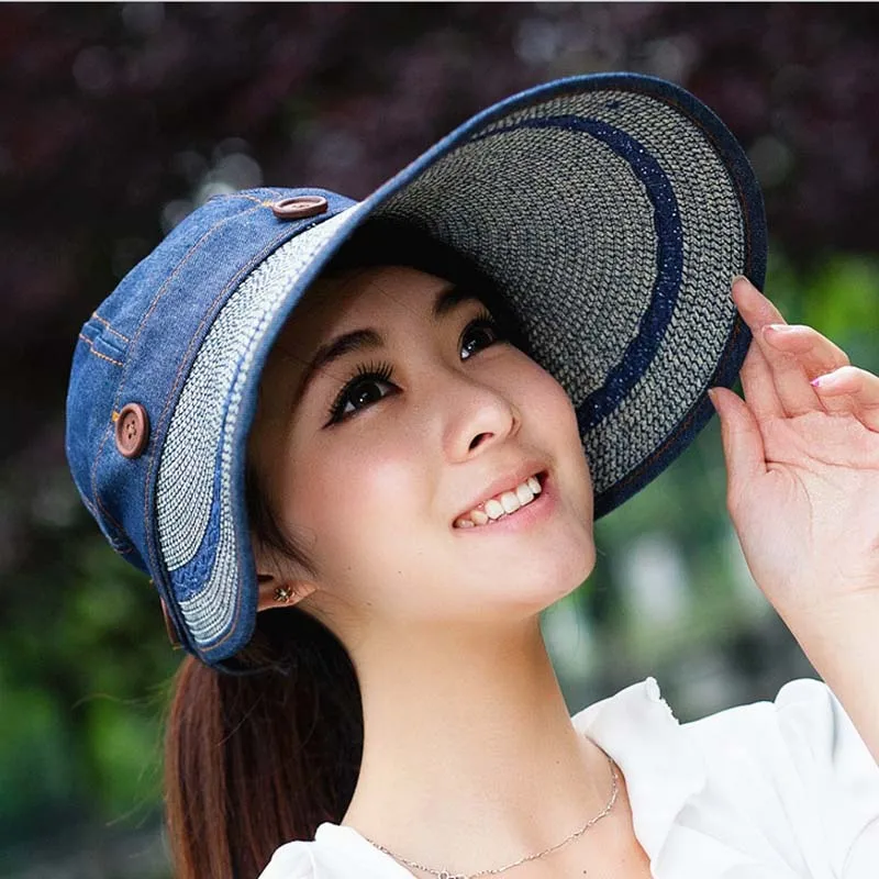 2017 широкополая шляпа от солнца для женщин крышки мотора Панама верхняя пляжная