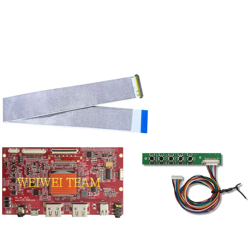 Controller Board Тонкая 15,6 дюймовая ЖК-панель для ноутбука 4K 3840*2160 экран B156ZAN02.3 ЖК-плата контроллера для Raspberry Pi 3 DIY проект ноутбук ПК - Цвет: Controller Board